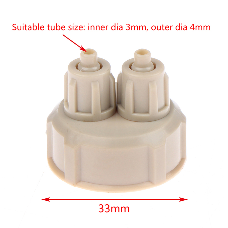 Aquarium Moss - 2-delige Aquarium CO2-systeem buisventiel met meter,