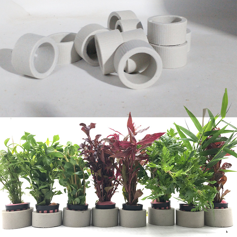 Plant Aquarium Pot - Aquariumdecoratie keramische ring, Fish Tank Plant