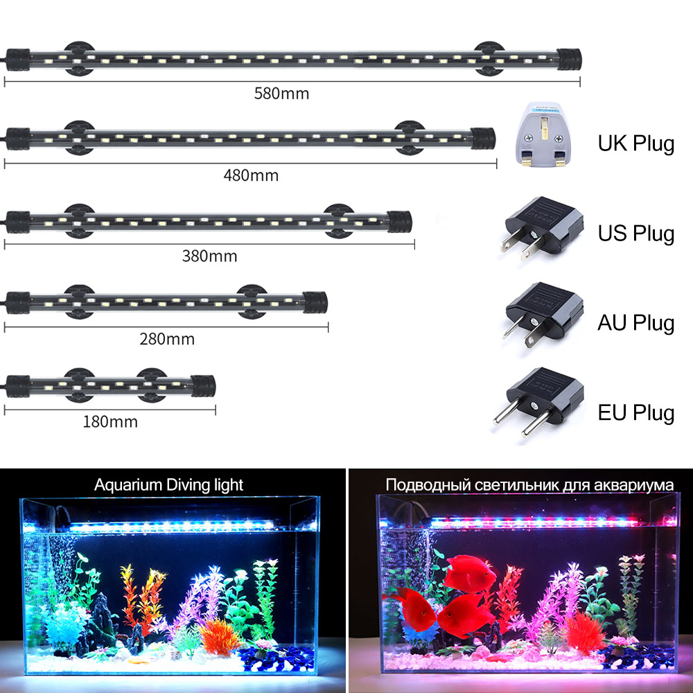 Aquarium Plant Light - 90-260V Aquarium Licht LED Waterdicht Aquarium