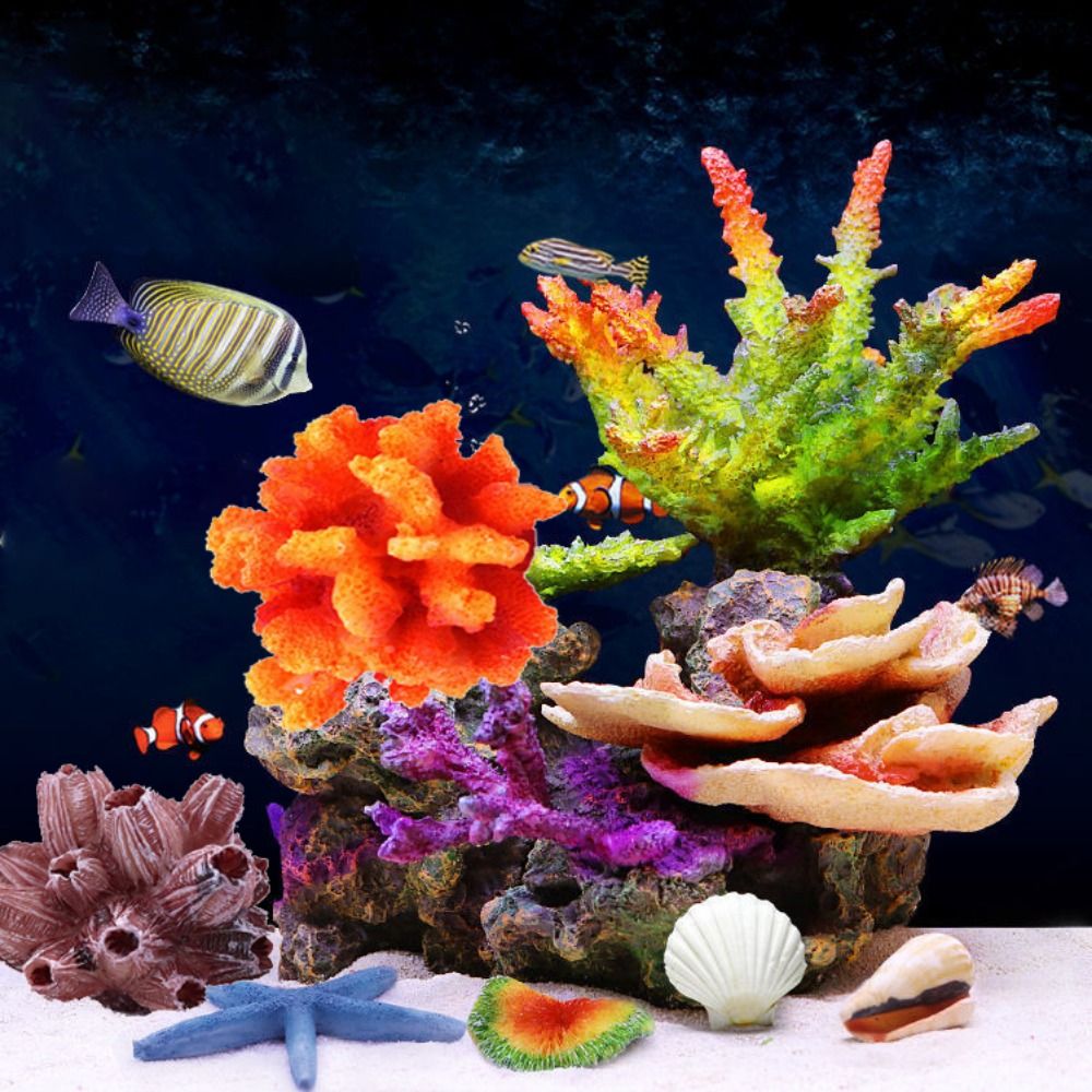 Aquarium Plant Substrate - Kleurrijke 1PC Levensechte Kunstmatige Simulatie Onderwater