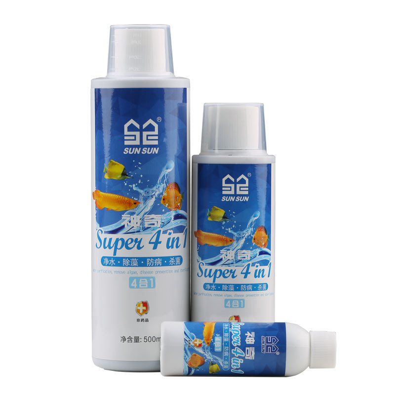 Planted Aquarium Algae Control - Sunsun 4-in-1 aquariumwaterconditioner - reinigt/algencontrole/chloorverwijderaar/PH-stabilisator -