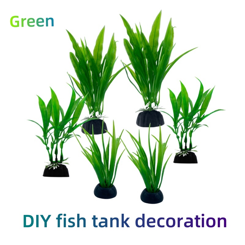 Live Plant Aquarium - 6 stuks pakketten aquariumplanten, aquariumdecoratie groene