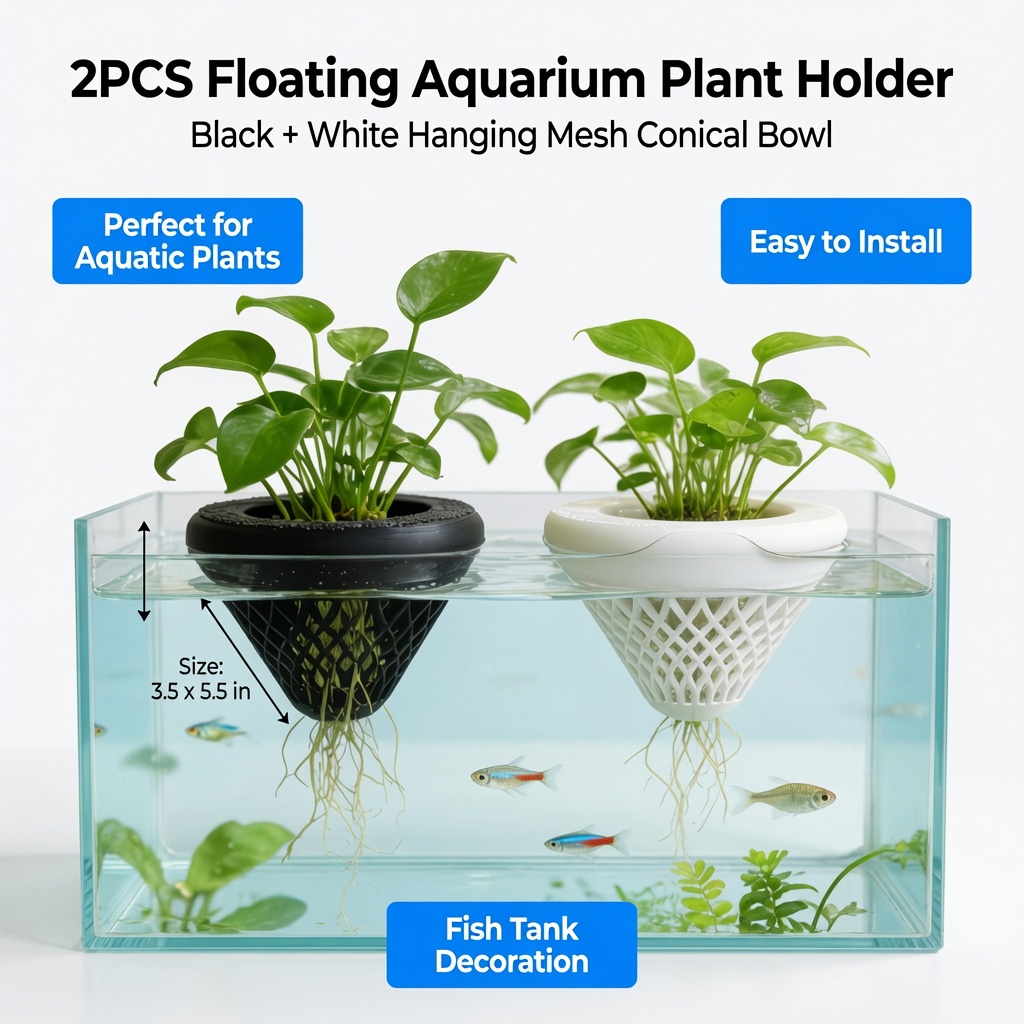 2 stuks drijvende aquariumplan - Plant Aquarium Pot recensie en prijs