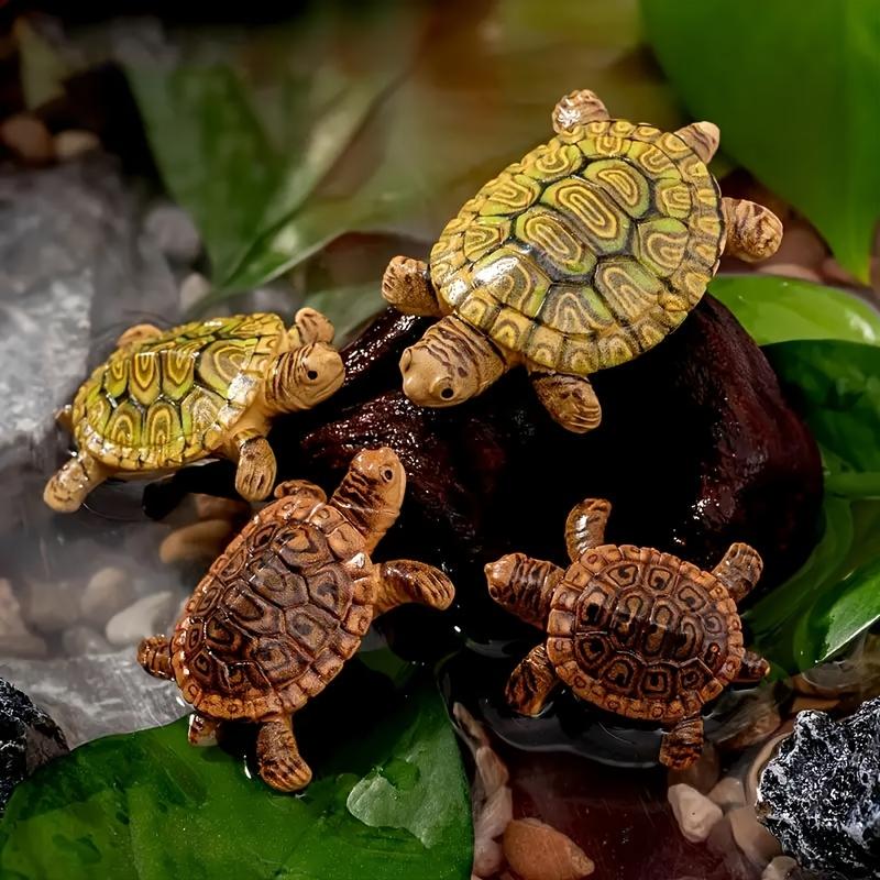 6 mini-schildpadbeelden voor a - Aquarium Moss recensie en prijs