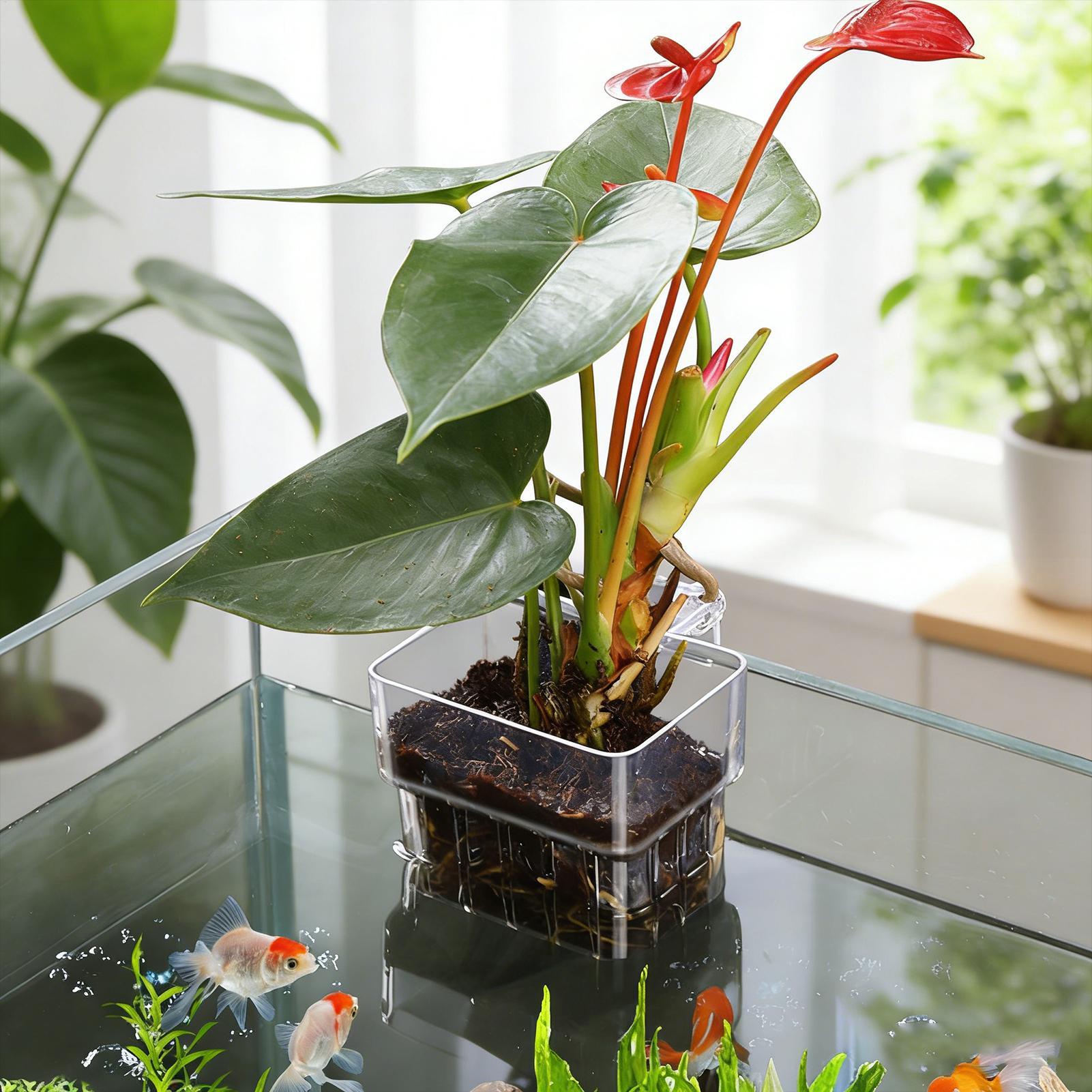Aquariumplantenmand Transparan - Plant Aquarium Pot recensie en prijs