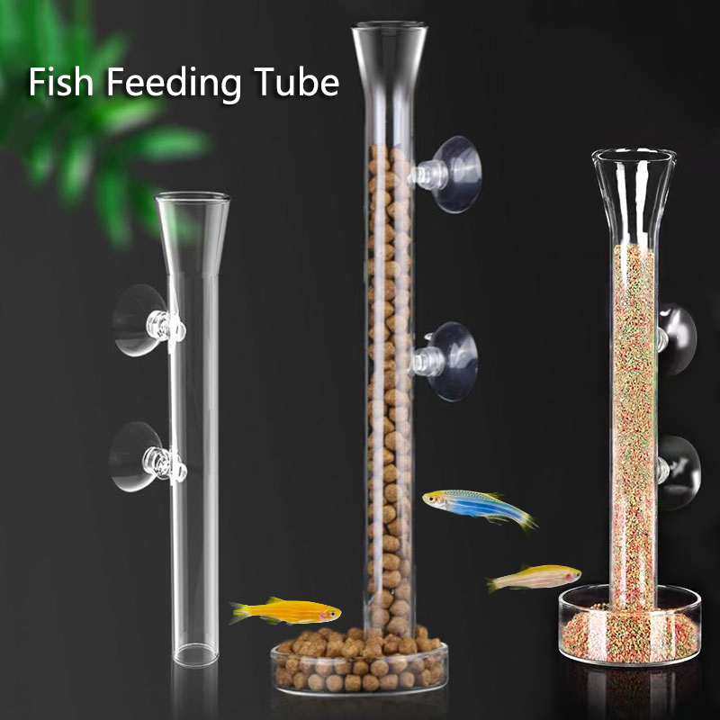 Glas Aquarium Feeder Buis Scho - Aquarium Fertilizer recensie en prijs
