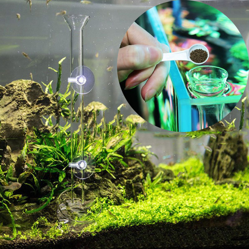 Glas Aquarium Feeder Buis Scho - Aquarium Fertilizer recensie en prijs