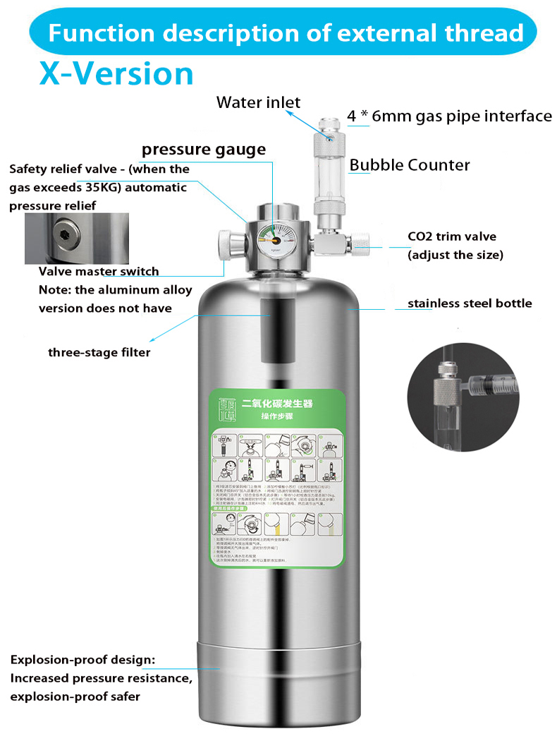 5L Aquarium CO2 Generator CO2  - Aquarium Liquid Carbon recensie en prijs