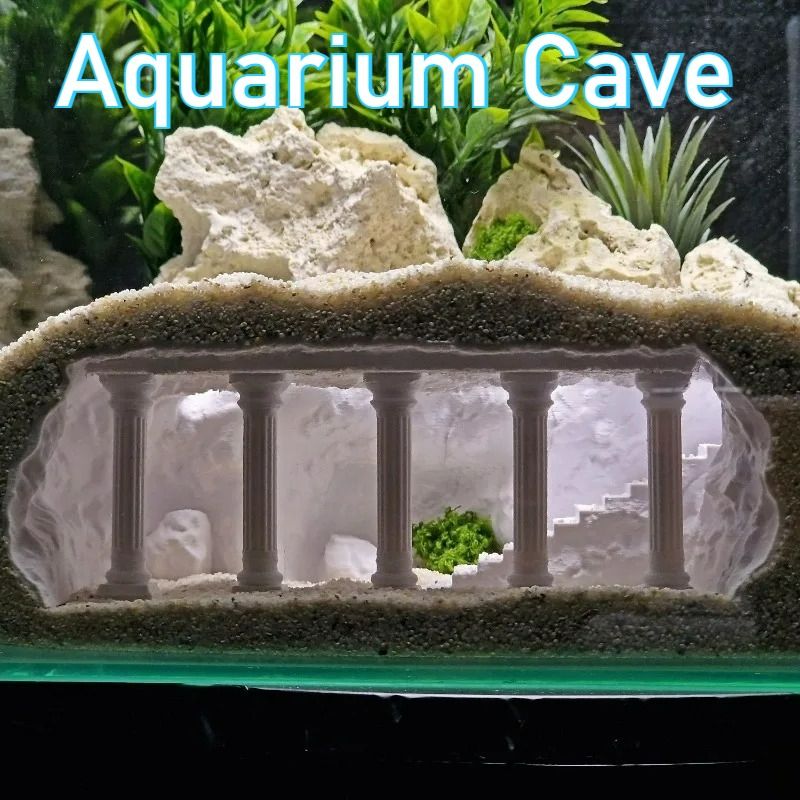 3D-geprinte visaquariumhol, ku - Aquarium Plants Live recensie en prijs