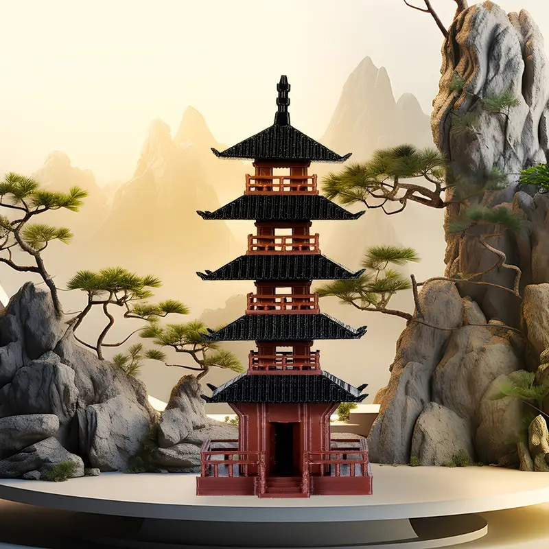 Mini Pagode Standbeeld Oud Geb - Aquarium Moss recensie en prijs