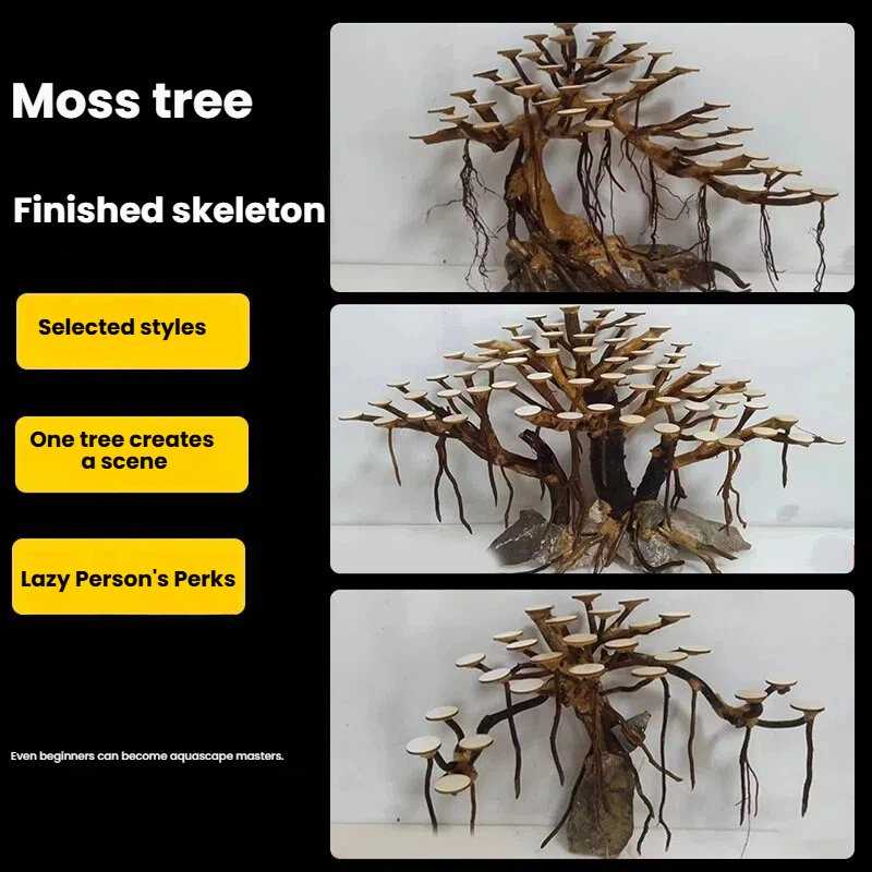 Aquariumlandschap mosboom skel - Aquarium Moss recensie en prijs